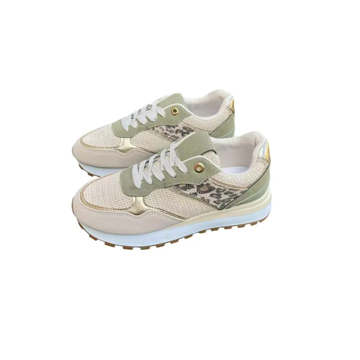 Calzado Estilo. Zapatillas deportivas para mujer, con cordones y suela de goma, cómodas - 1