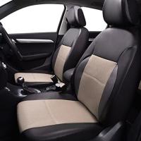 Funda de asiento de cuero sintético para Coche de 5 plazas, universal, con las costurastipo sándwich y Arco. - details 9