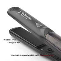 Frasco De Prensa Para El Cabello De Mujer Con Vapor Y Cerámica Anti-derretimiento 2 En 1 Estilo De Cabello Eléctrico Para Secado Y Uso Húmedo Con Control De Temperatura - details 4