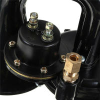 Bocina De Aire Para Coche Barco Motor Scania Volvo 48W 12V-24V 300dB Modificación Altavoz Bocina De Mariposa Negra ABS + Metal - details 8
