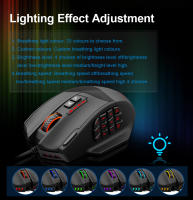 Ratón De Juego RGB E-YOOSO X-39 Con Cable USB 16400 DPI PAW3327 19 Botones Programables Sensor Óptico Para PC Y Laptop - details 6