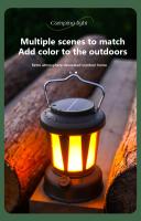Lámpara De Camping Retro Portátil Lanternas Solares/Carga Tipo-C Luz De Emergencia Para Colgar En La Tienda De Acampar Y Escalada Al Aire Libre Jardín - details 17