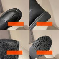 Botas Largas Para Mujer Con Forro Polar Zapatos De Caballero De Otoño E Invierno Européicos Y Americanos Talla 42 - details 33