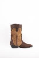 Paloma Wang Botas cowboy mujer combinadas con tacón bajo - details 11