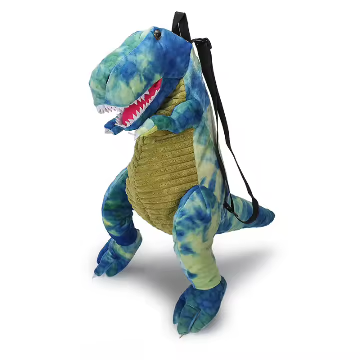 Mochipa de Plush para niños, Bolsa de dinosaurio con Corretas ajustables y Cremallera, accesorios geniales para disfraz de Dinosaur para niños y niños, Regalos de dinosaurio - 1