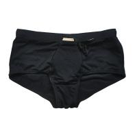 Shorts De Playa Para Hombre Sexy En Color Negro Sólido Boxer Briefs Bikini Corte Brasileño Trajes De Baño Deportivos Underwear - details 1