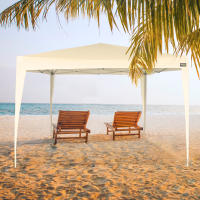 Cenador plegable 300x300x240 cm crema Aktive - details 1