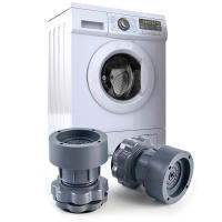 1Pc Almohadilla Antivibración Para Máquina De Lavar Ajustable En Altura Antideslizante Piezas Para Lavadoras - details 2