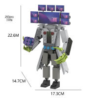 Skibidi Toilet Man Monitor Man Titan TV Bloques De Construcción Para Adultos Y Niños Material ABS Tamaño Grande Juguete Para Navidad Y Halloween - details 5