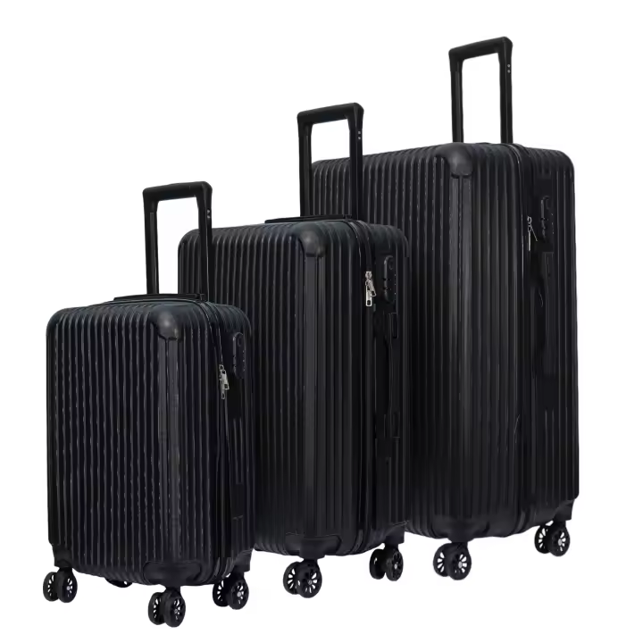 DASCK Juego de 3 Maletas de Viaje Set Trolley Abs Semirigidas con Cerradura Combinación 4 Ruedas Dobles - 1