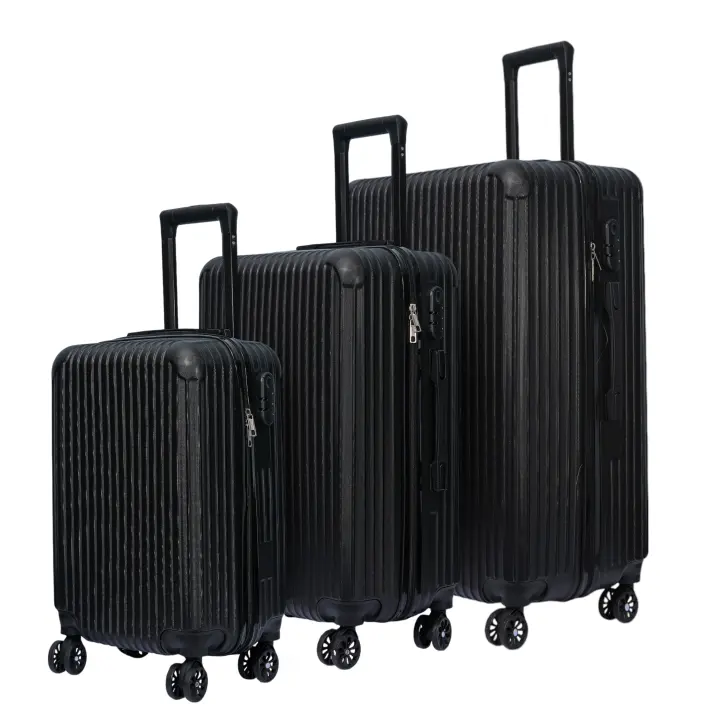 DASCK Juego de 3 Maletas de Viaje Set Trolley Abs Semirigidas con Cerradura Combinación 4 Ruedas Dobles - 1