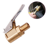 Conector De Válvula De Neumático Para Coche Chorro De Aire Adaptador Clip-en Brass 8mm Rueda De Neumático Inflador De Bombín - details 1