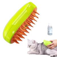 Steamy Cat Brush - Cat Steam Brush, Steamy Cat Brush - 3 In1 Cat Steam Brush, Cat Hair Brush, Rechargeable-Green - details 1