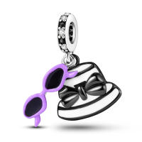 Perlas De Perfume Para Mujer Plata Esmaltada Colgante De Zapatos Altos Y Lápiz Labial Para Pulsera DIY Joyería - details 45