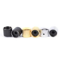 Juego De 4 Piezas De Control De Volumen Y Timbre En Metal Plateado Oro Negro Para Guitarra Eléctrica Y Bajo Dome Knobs - details 8