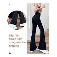 Flare Leggings Yoga Pantalones Para Mujer Cintura Alta Pierna Ancha Deportivos Negro Talla Grande Pantalones Flared Danza 2023 Nuevo - details 5