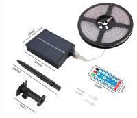 Tiras De Luces LED RGB Con Panel Solar Cargado a Prueba De Relámpagos 15M10M5M Control Remoto 8 Modos Impermeables Para Decoración De Hogar - details 11