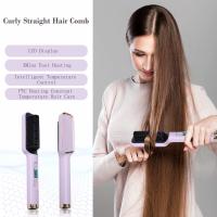 🎁【Detalles para Mamá】Soporte Alisador Profesional 220V - Calentamiento Rápido 30 Segundos, Placas Cerámicas Ionizadas, 45W, Antienredos, para Cabello Seco/Húmedo - Alisa y Da Volumen (Morado) - details 3