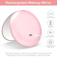 Espejo De Maquillaje Portátil Con Luz LED Y Aumento De 10x Plegable Recargable Compacto Para Bolso Y Bolsillo - details 2