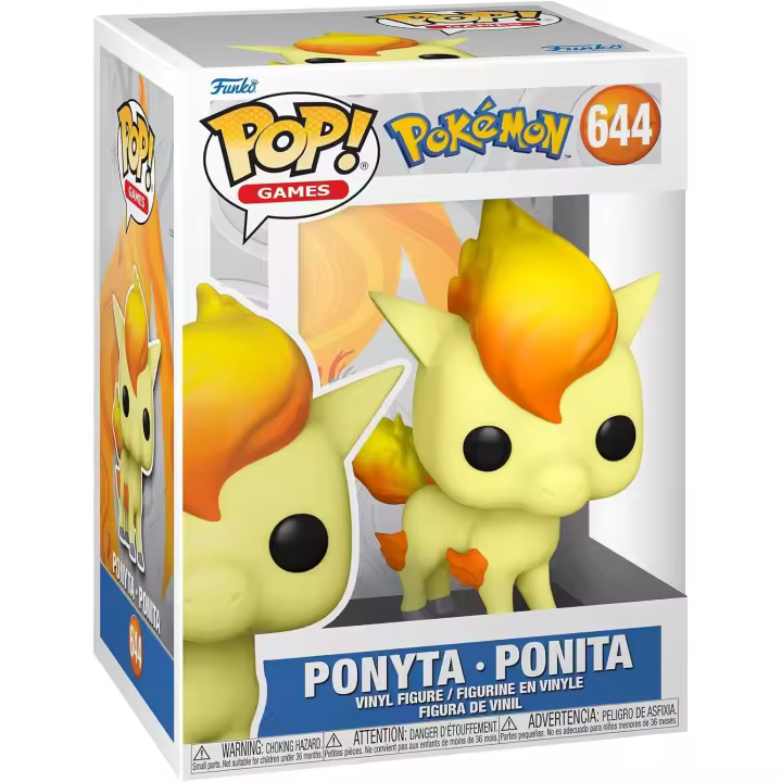 Funko Pop! 644 Games: Pokemon - Ponyta - Figura de Vinilo Coleccionable - Idea de Regalo- Mercancia Oficial - Juguetes para Niños y Adultos - Video Games Fans - Muñeco para Coleccionistas y Exposición - 1