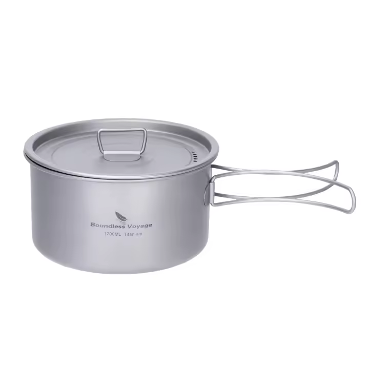 Set De Cocina Portátil Boundless Voyage De Titanio Ligero Para Expediciones Senderismo Picnics Pesca Vaso De Cocina Para Camping - 1