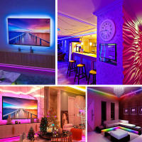 Tira De LED RGB 10m Control Bluetooth WIFI 5050 Para TV Computadora Dormitorio Fiesta Navidad Alexa Google Compatible Con Smart Device - details 8