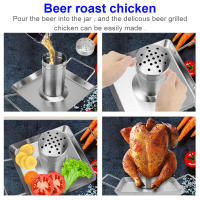 Pan De Pollo Asado En Acero Inoxidable Para Barbacoa Herramienta Desmontable Para Hornear Y Asar Carne Ideal Para Alimentos Al Aire Libre - details 7
