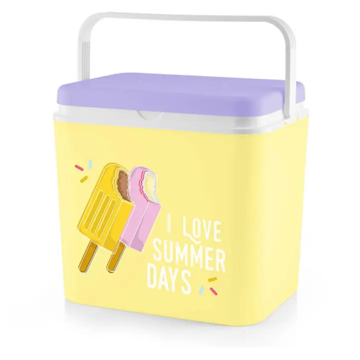 Start Electric | Nevera Portátil Térmica - Cool Box Resistente de Polipropileno con Diseños y Colores Variados - Ideal para Camping, Playa, Jardín, Barbacoas y Piscina - Capacidad 24/30L - Hasta 6h de Frío | Marca Atlantic - 1