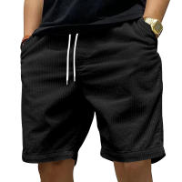 Pantalones cortos de trabajo de peso pesado para hombre, tendencia de verano, pantalones cortos casuales de pana retro de moda para hombre - details 2