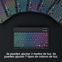 Teclado Bluetooth Con Iluminación Retroiluminada Y Ratón Para iPad Teclado Wireless Rechargeable Para iOS Android Windows Dispositivos De 10 Pulgadas - details 5