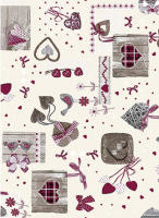 SABANALIA - Cuadrante decorativo modelo Love - medida 50 x 50 - Tejido Loneta 180 grs/m². - details 1