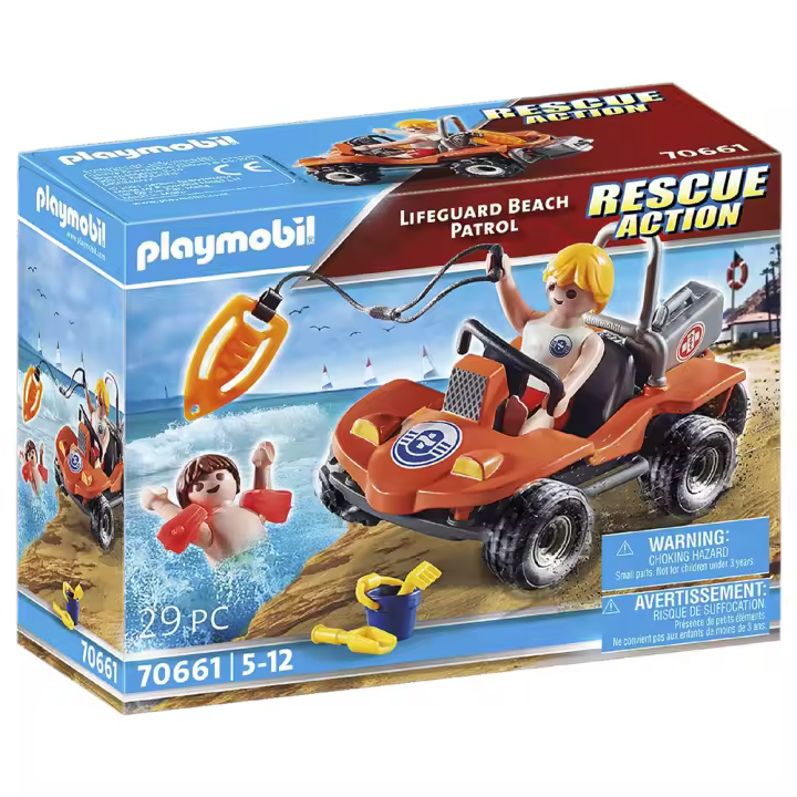 Playmobil Rescate en la playa: Patrulla Salvavidas, 70661 - 1