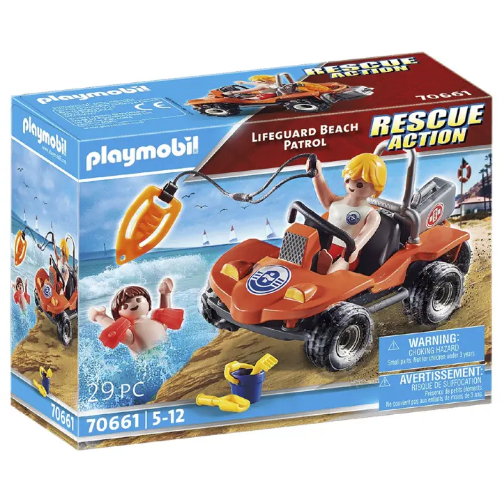 Playmobil Rescate en la playa: Patrulla Salvavidas, 70661 - 1