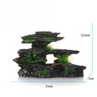 Decoración De Acuario Con Piedra Artificial Simula Ambiente Natural Adorno Decorativo Para Tanque De Peces Material De Resina - details 0
