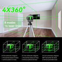 4D 16 Line Laser Level Horizontal And Vertical With Remote Control 360°Self-leveling For Home Use, Construction, And DIY Projects, Laser Level Tool, Construction Equipment, Robust Tool Design - details 1