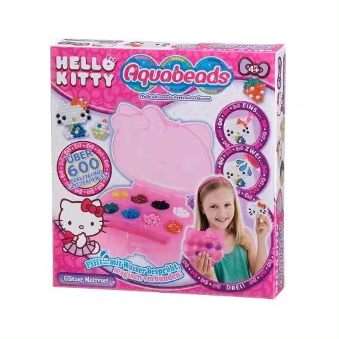 AQUABEADS HELLO KITTY EPOCH Raíz Todos los juguetes JUEGOS JUEGO MANUALIDADES - 1