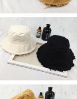 Gorro De Buque Para Hombres Y Mujeres Estilo Casual Hip Hop Kpop Sombrero De Pesca Verano Con Borde De Borla Y Lavado Denim Unisex - details 1