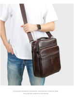 Bolsa De Hombro Para Laptop De 13 Pulgadas WESTAL Para Negocios Y Documentos Correa Ajustable Material Principal Cuero Genuino Estilo Casual - details 11