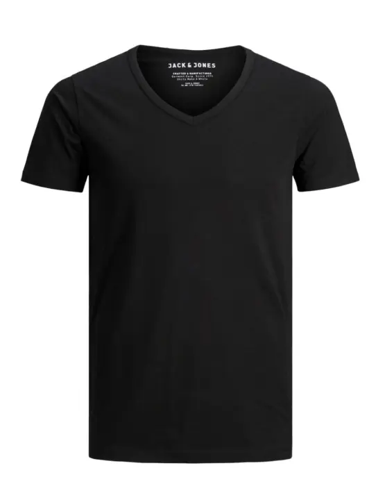 Camiseta Jack&Jones V-NECK negro de hombre - 1