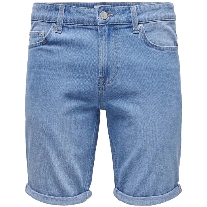 Pantalon Corto Only & Sons Ply Light Blue 6249 Denim Shorts - 1