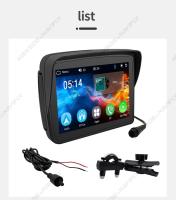 Monitor Portátil De Navegación GPS Para Motocicleta 5'' IPX7 Impermeable Con Parachoques Wireless Carplay Android Auto Dual BT WIFI - details 3