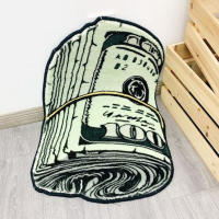 Alfombra de Cachemira con Estampado de Hojas Vintage - Alfombra Suave, Antideslizante e Impermeable para Sala de Estar, Dormitorio y Cocina - details 8