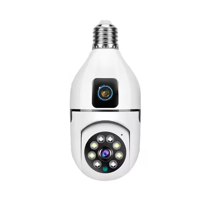 Cámara de Seguridad WiFi de Doble lente, Cámara de Vigilancia HD 1080P, detección de movimiento con IA, Comunicación bidireccional, 2,4G, 2 millones de píxeles - 1