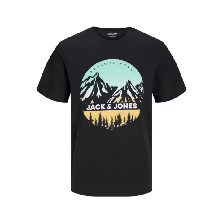 JACK&JONES 12258129 JJPEAK TEE SS CREW NECK LN Hombre Camiseta Top Polo TS 29491 - 1