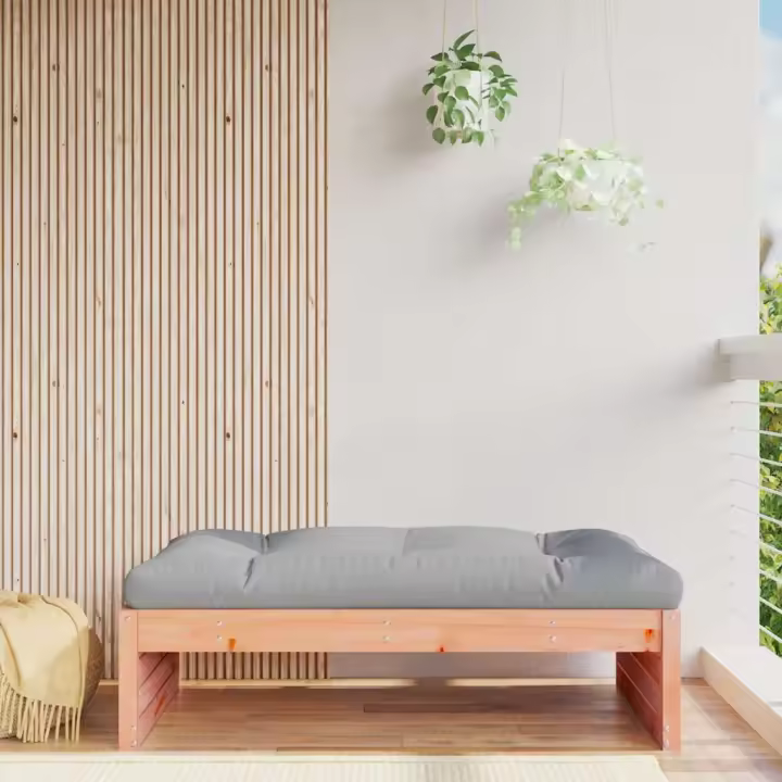 Taburete de jardín madera maciza de abeto Douglas 120x80 cm - 1