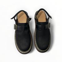Zuecos mujer negro plataforma ajuste hebilla correa velcro estilo militar ante tendencia 2024 mujer altamoda - details 1