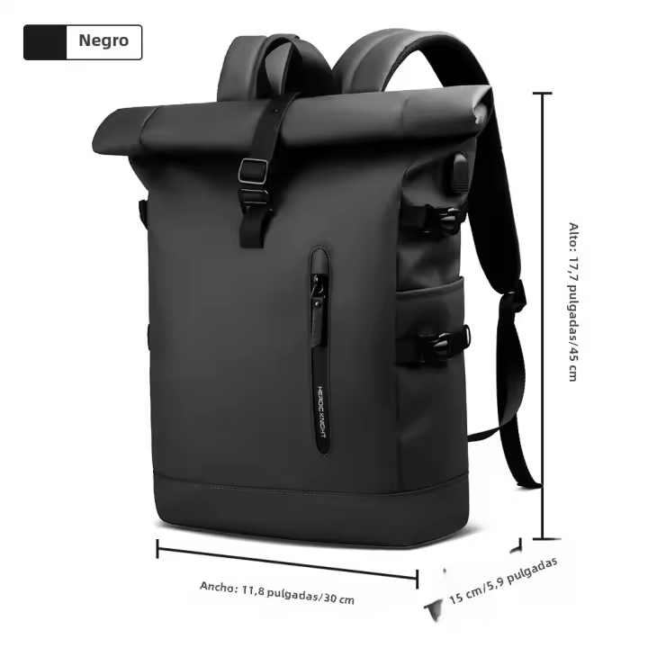 Heroic Knight Men's Backpack Outdoors Travel Rollup Women's Bag Expandable 15.6“ Laptop Pack Large Capacity Waterproof Backpacks - 1