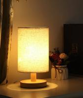 Lámpara De Noche LED Para La Cama Estilo Chino Sencillo Decoración De Mesa Con Enchufe USB Y Sombrilla De Tela Luz De Dormitorio Dimmable - details 1