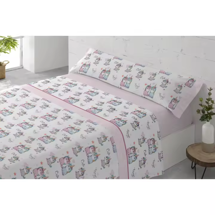 Plusdescanso- Juego de sábanas completo El Barco EQUS. Formada por bajera, encimera y funda de almohadas. Fabricadas con algodón de alta calidad, con tratamiento anti piling. - 1