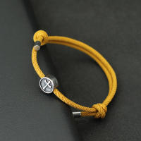 Pulsera Vintage Para Hombre Acero Inoxidable Cruz Vikinga Ajustable Cadena De Malla De 3mm Accesorios De Moda - details 6